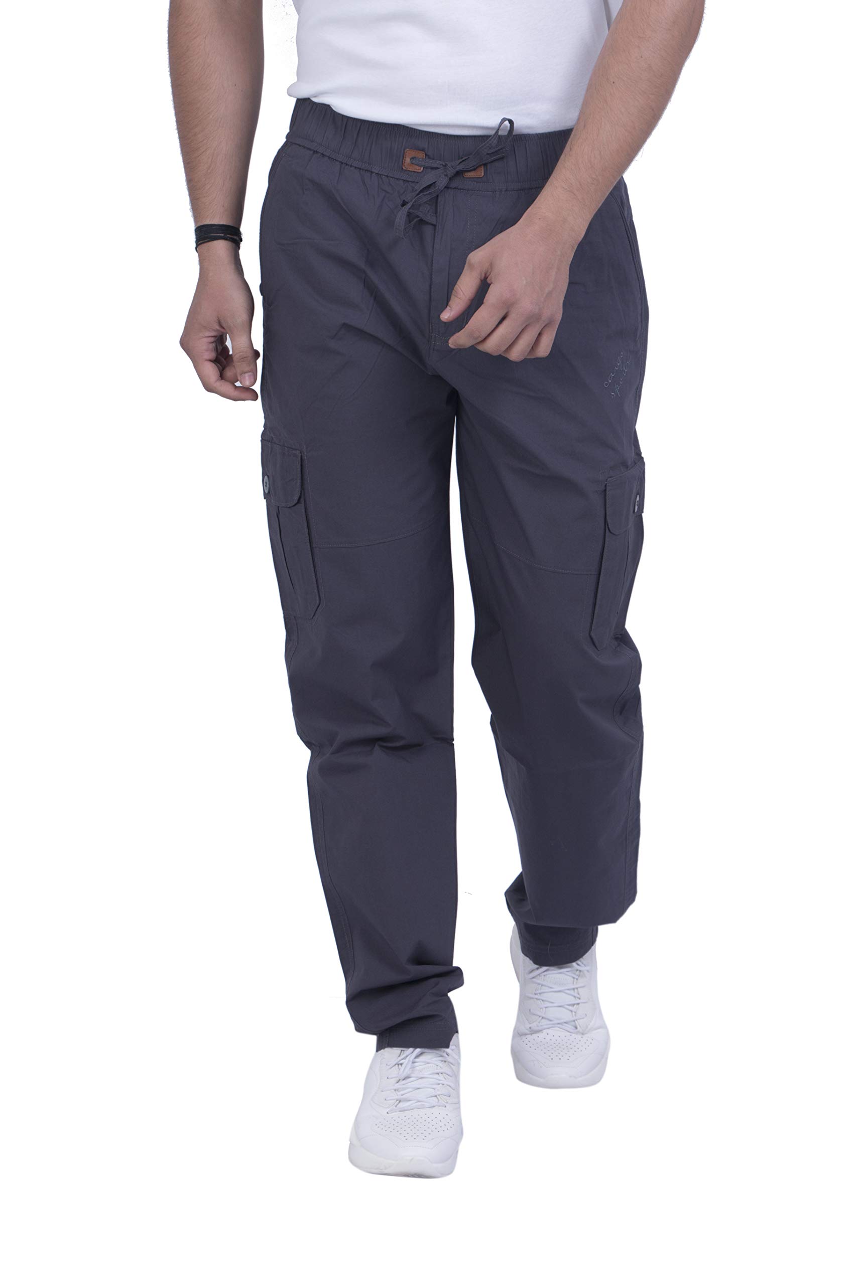 Men's Cotton Solid Cargo Pant (5502)-image-8
