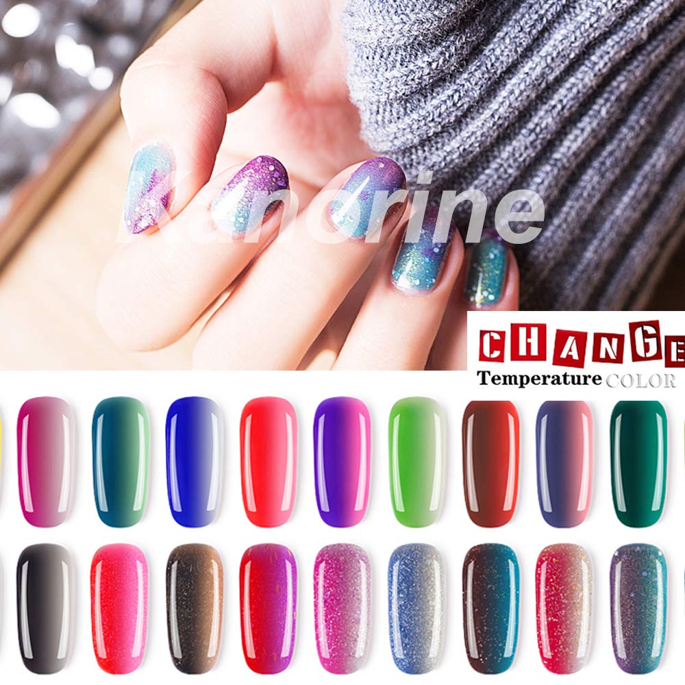 Kanorinetemperature Color Changing Gel Nail Polish Uv Led Soak Off