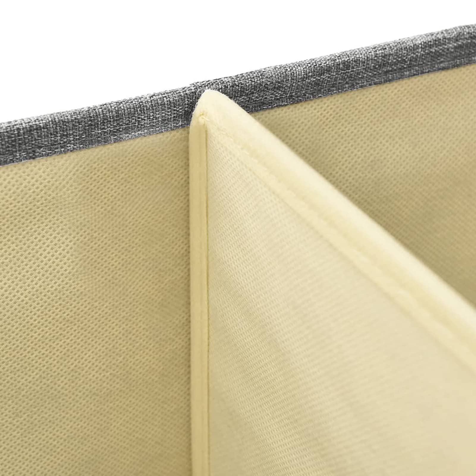 LAPOOH Aufbewahrungsboxen 2 STK Spielzeugkiste, Aufbewahrungskiste, Kleideraufbewahrung, Kleideraufbewahrung & Organisation, Stoff 50x30x25 cm Grau