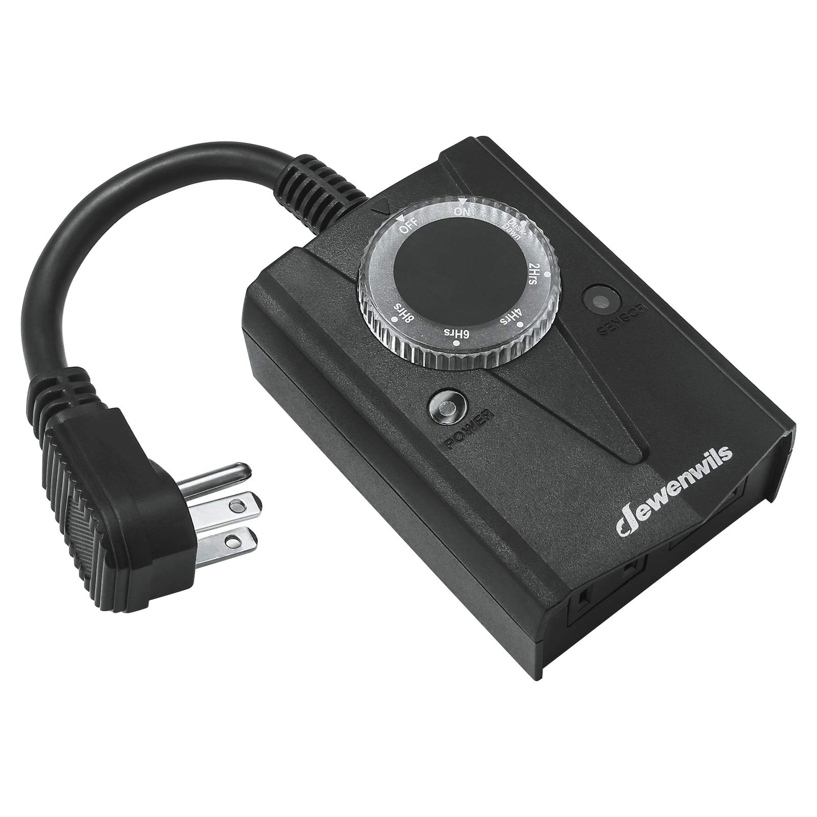 DEWENWILS Outdoor Light Timer, Weatherproof Dusk to Dawn Sensor Outlet
