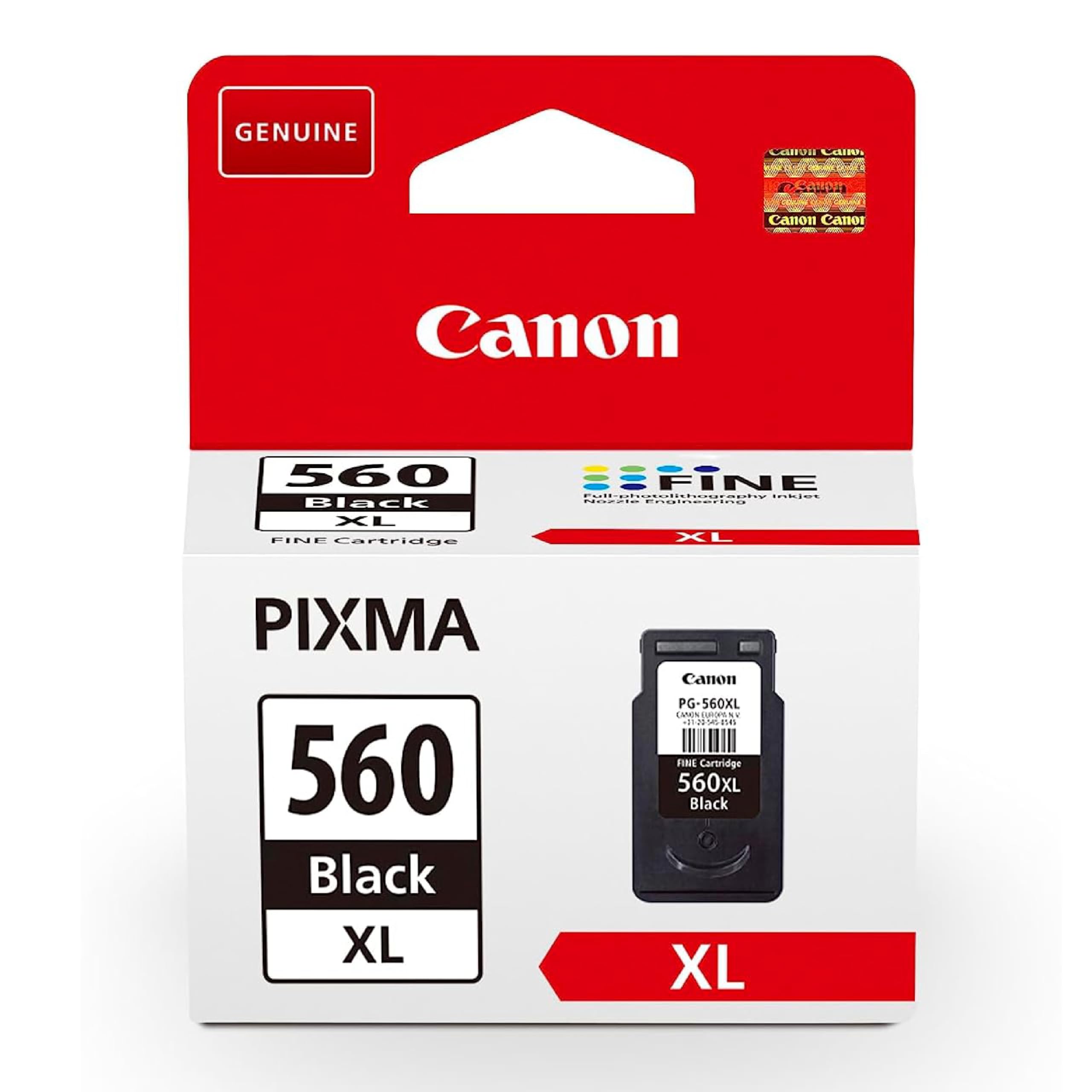 Canon Tinte - PG-560XL Original Drucker Tintenpatrone Schwarz mit hoher Reichweite - Druckt bis zu 400 A4-Seiten (1 x druckerpatrone)