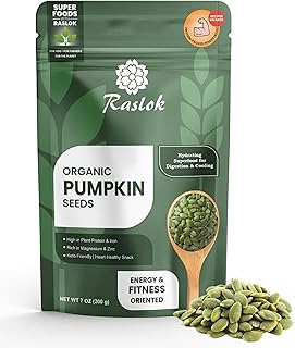 Raslok Pumpkin Seeds 7 oz (200g) | High Protein Superfood Snack | Rich i...