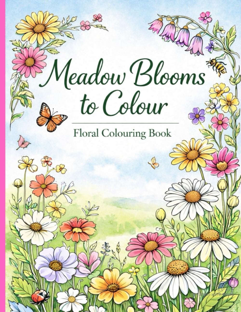 Meadow Blooms to Colour: Floral colouring book