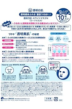 透明白肌　ホワイトマスクN シートマスク　48個セット　送料無料　お得セット ホワイトマスクN / 透明白肌(フェイス用シートパック・マスク