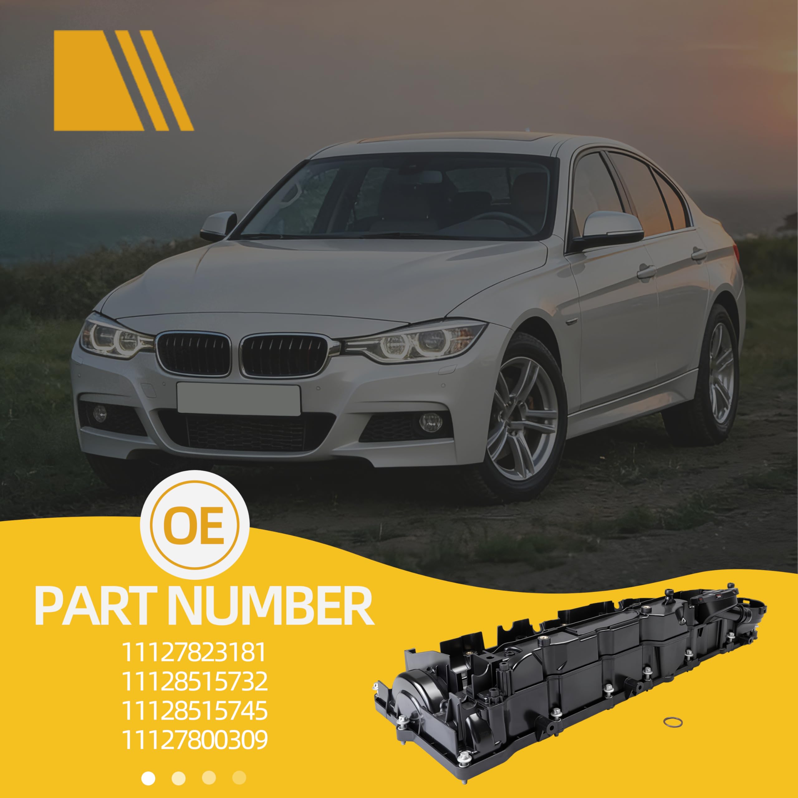 Coperchio per albero a camme con bulloni di tenuta, per BMW Serie 3/4/5/7, per X3/X4/X5/X6, 3.0L, 2004-2019, 11127823181, 11128515732, 11128515745