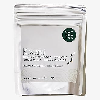 - Matchaful - Kiwami - Single Origin, Super Ceremonial Matcha - Fine Green Tea Powder, Direct-Trade From Shizuoka, Japan - Balanced with Flavor Notes of Floral, Honey, and Cream - 100g Bag