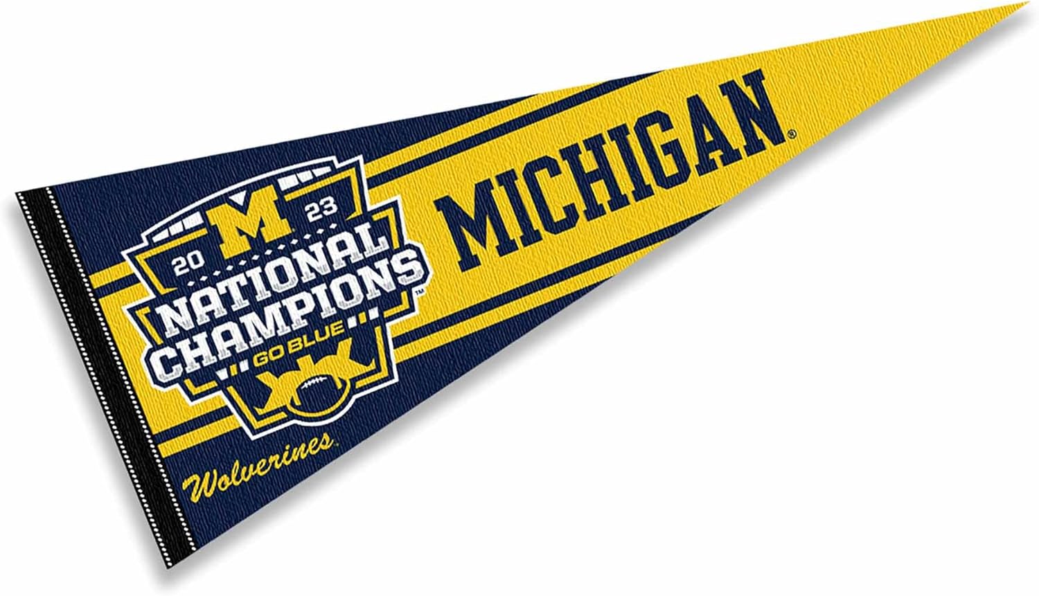 Michigan Team University Wolverines Football National Champions Pennant Banner Flag