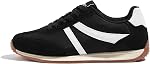LUCKY STEP Women's Retro Fashion Sneakers Non Slip Comfortable Casual Running Shoes Breathable Classic Walking Trainers