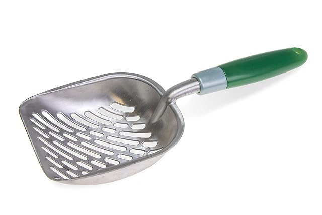 Karlie 08384 Pala Verde de Aluminio para Recoger Excremento, Verde