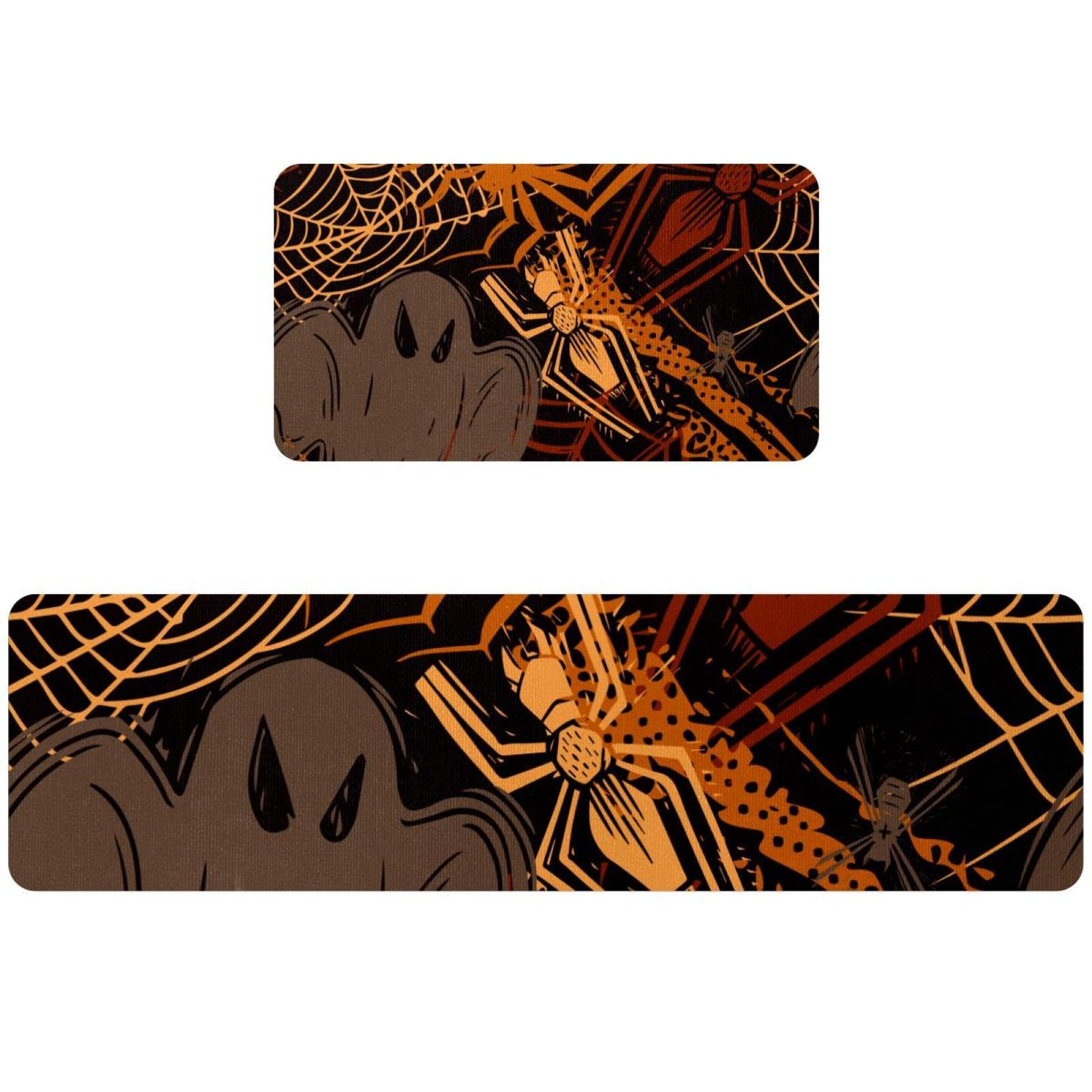 Alfombrillas de cocina de Halloween alfombra absorbente lavable para pasillo y cocina