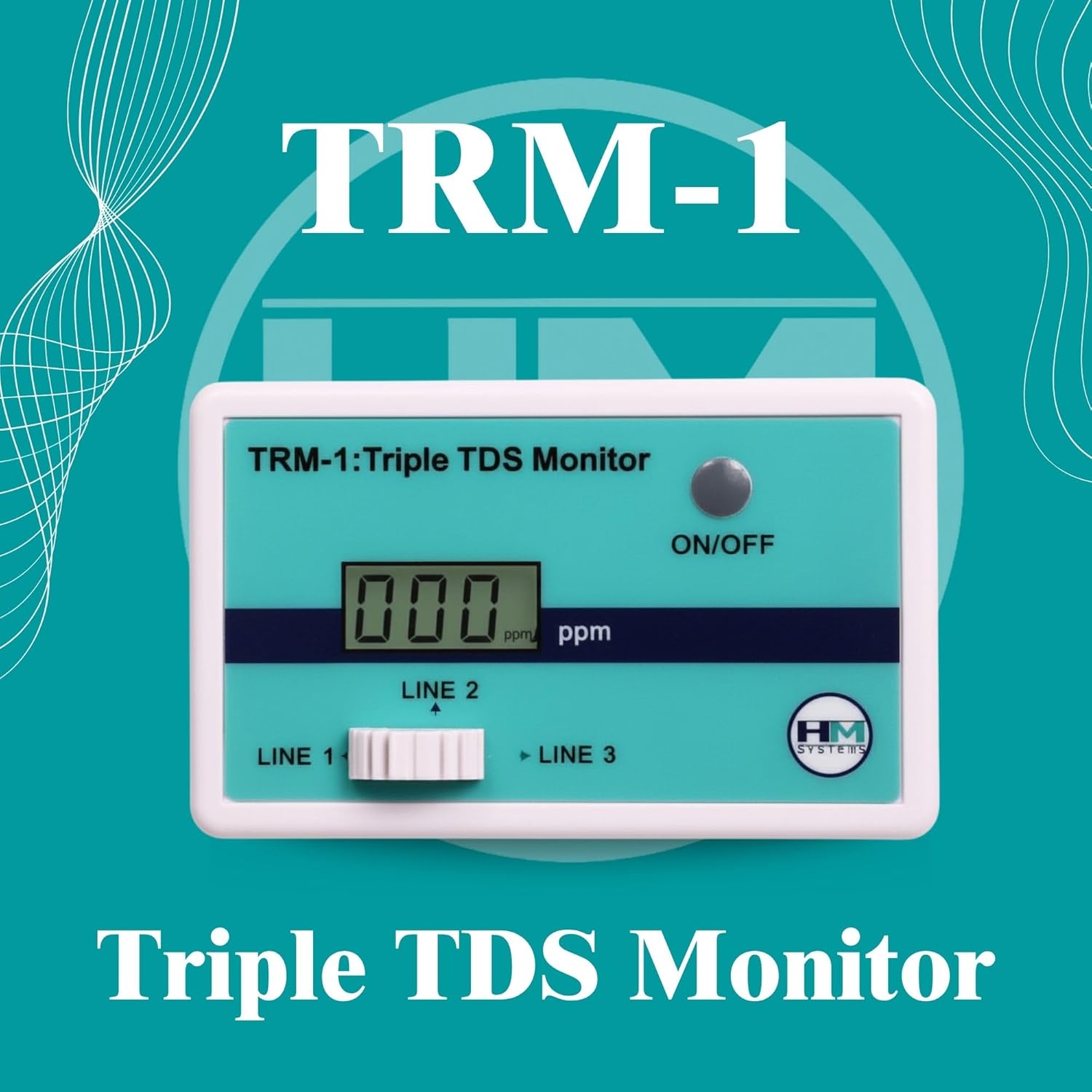HM Digital Triple Inline RO/DI TDS Monitor with 1/4 inch T-Fittings