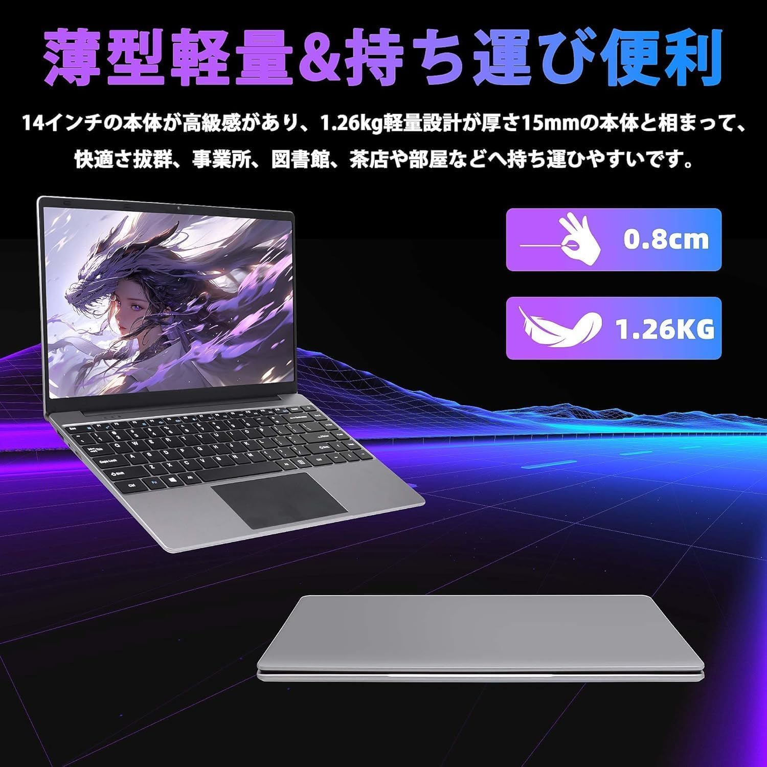 Amazon.co.jp: SERYUB ノートパソコン14インチ【MS Office 2019】【Win