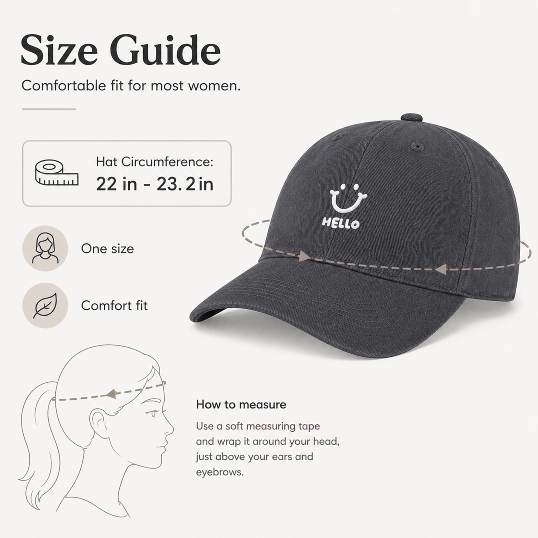 Feng Shui， Damskie czapki z daszkiem - Czapka z daszkiem dla kobiet, Daisy Regulowane damskie czapki z daszkiem dla kobiet Casual Summer Outdoor Sports Tata Czapka przeciwsłoneczna z daszkiem
