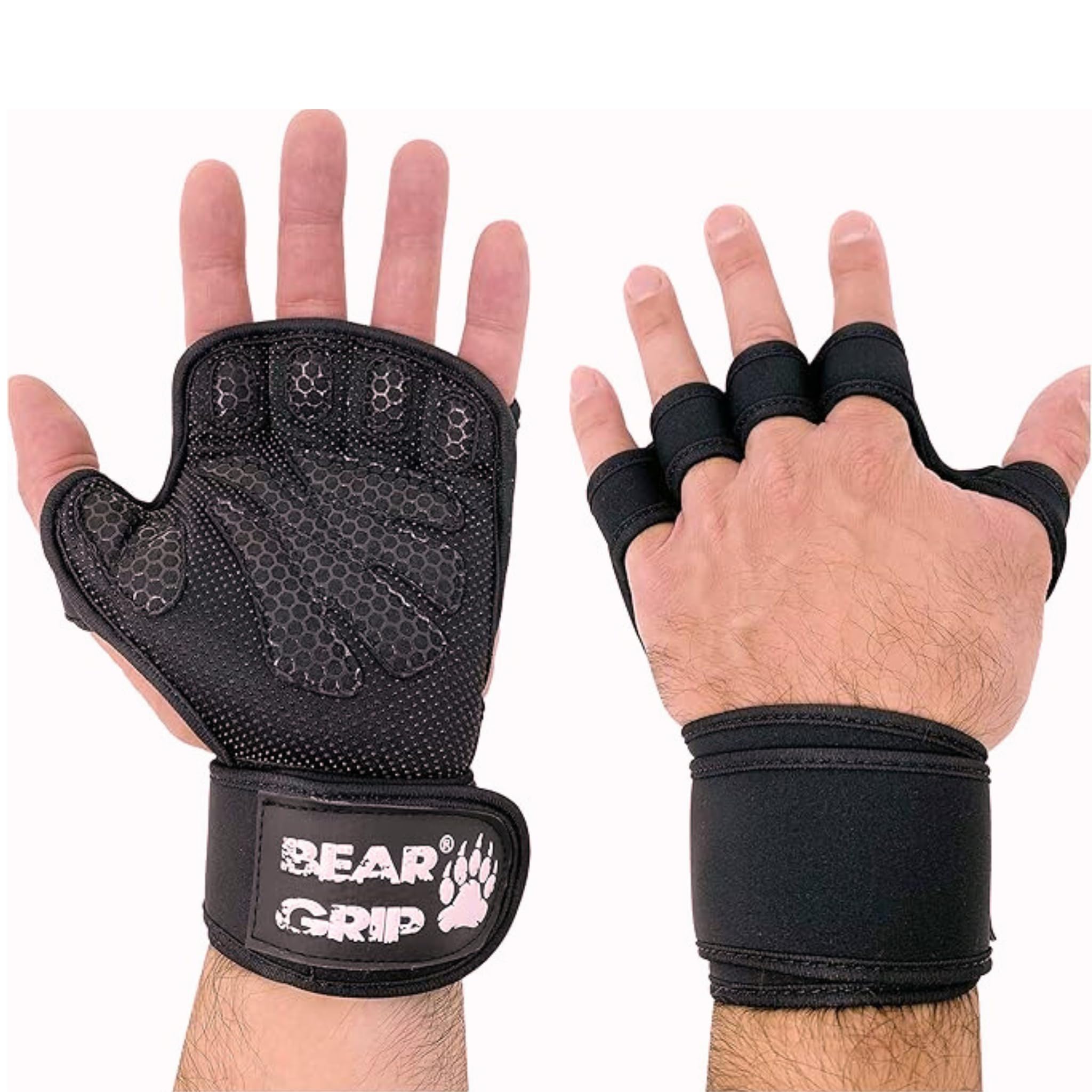 BEAR GRIP Guanti da allenamento, protezione extra per il palmo della mano, per crossfit, bodybuilding, calisthenics, powerlifting, per uomini e donne