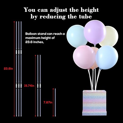 Miniatura 9 de Kit de soporte de globos de unicornio para mesa de baby shower, decoración de fiesta de cumpleaños