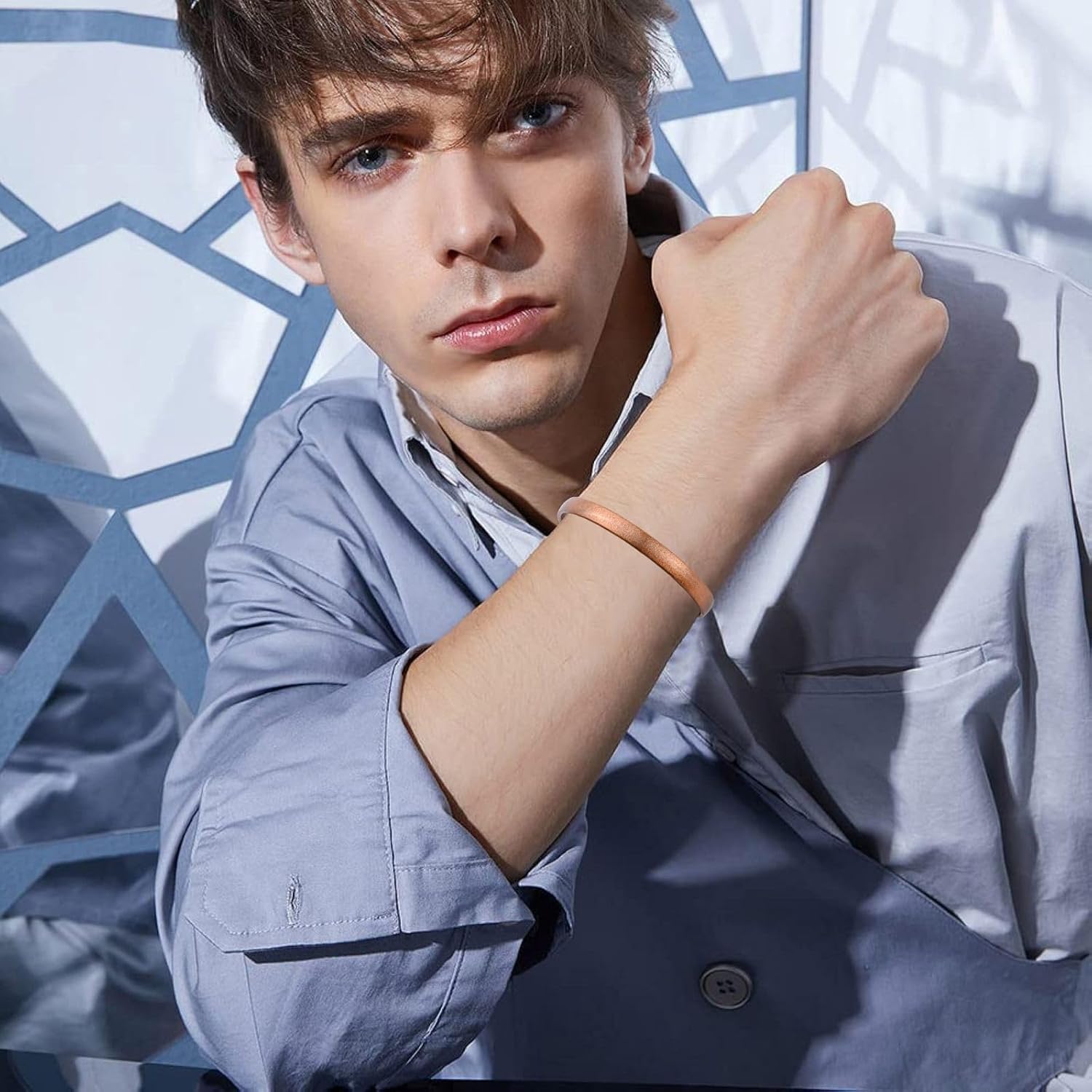 Pure Copper Bracelet for Men & Women, Handmade Wide Plain Adjustable Open Cuff Bangles, Vintage Creative Jewelry Accessories, Simple Uncoated Timeless Tibetan Accessory Gifts - Image 7