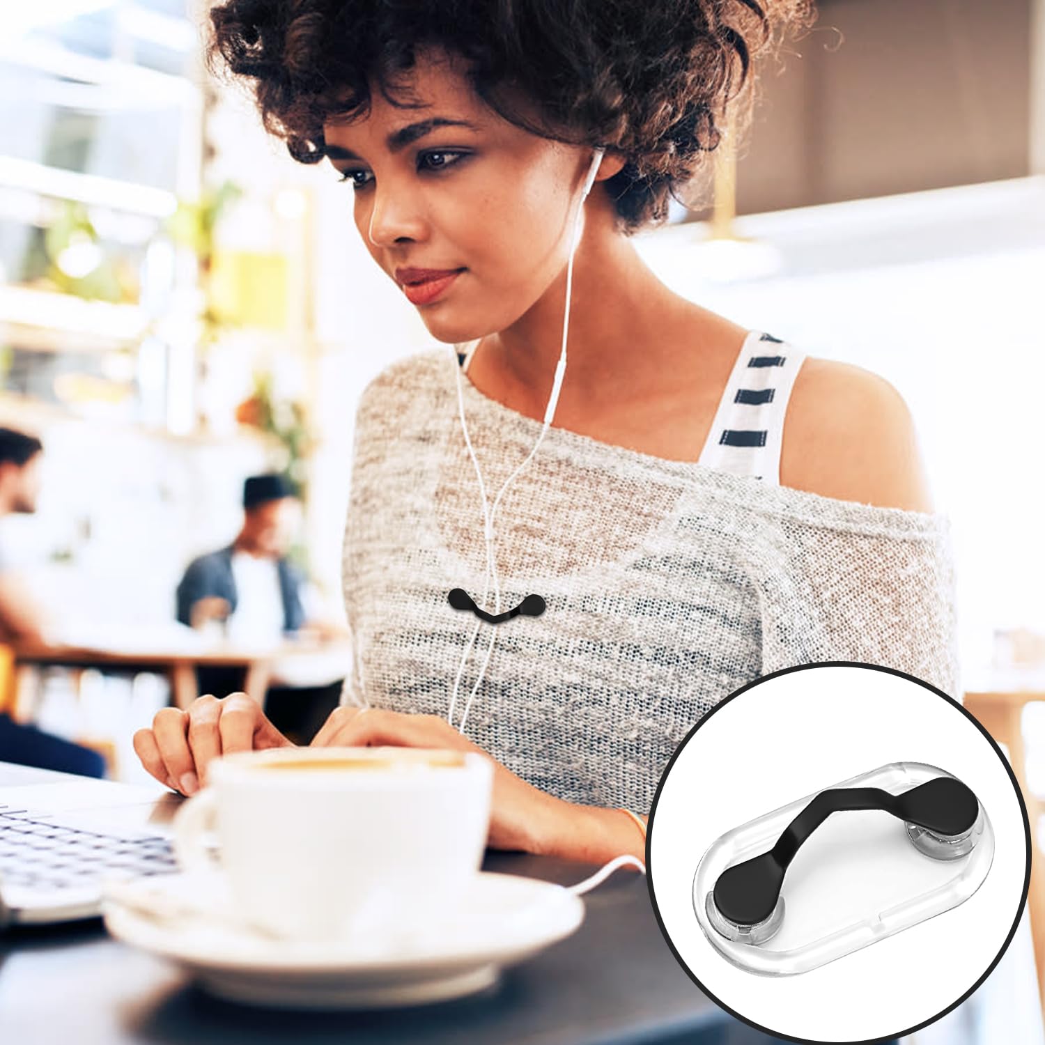 Clip Portacchiali Magnetici KEP NAM 2 Pezzi – Gancio Trasparente Per Occhiali Da Sole