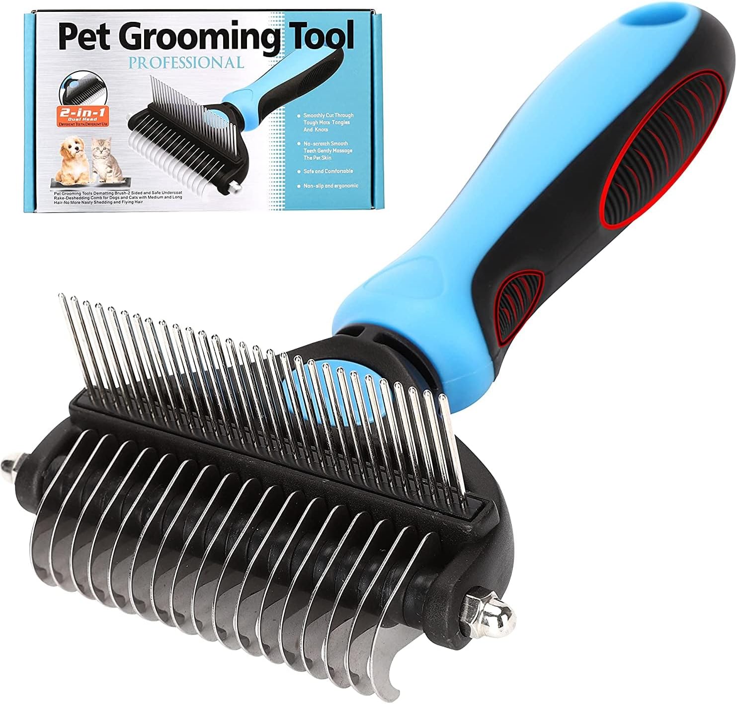 IFAN® 2in1 Pet Comb for Dogs and Cats Professional Flea and Knot