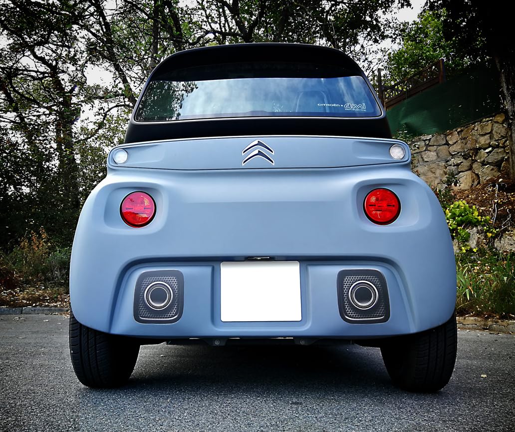 AMI-GO.CLUB Uscita di scarico fittizia in vinile semi-opaco, stile realistico, resistente all'abrasione e alle intemperie, per personalizzazione veicoli Citroen, Opel, nero