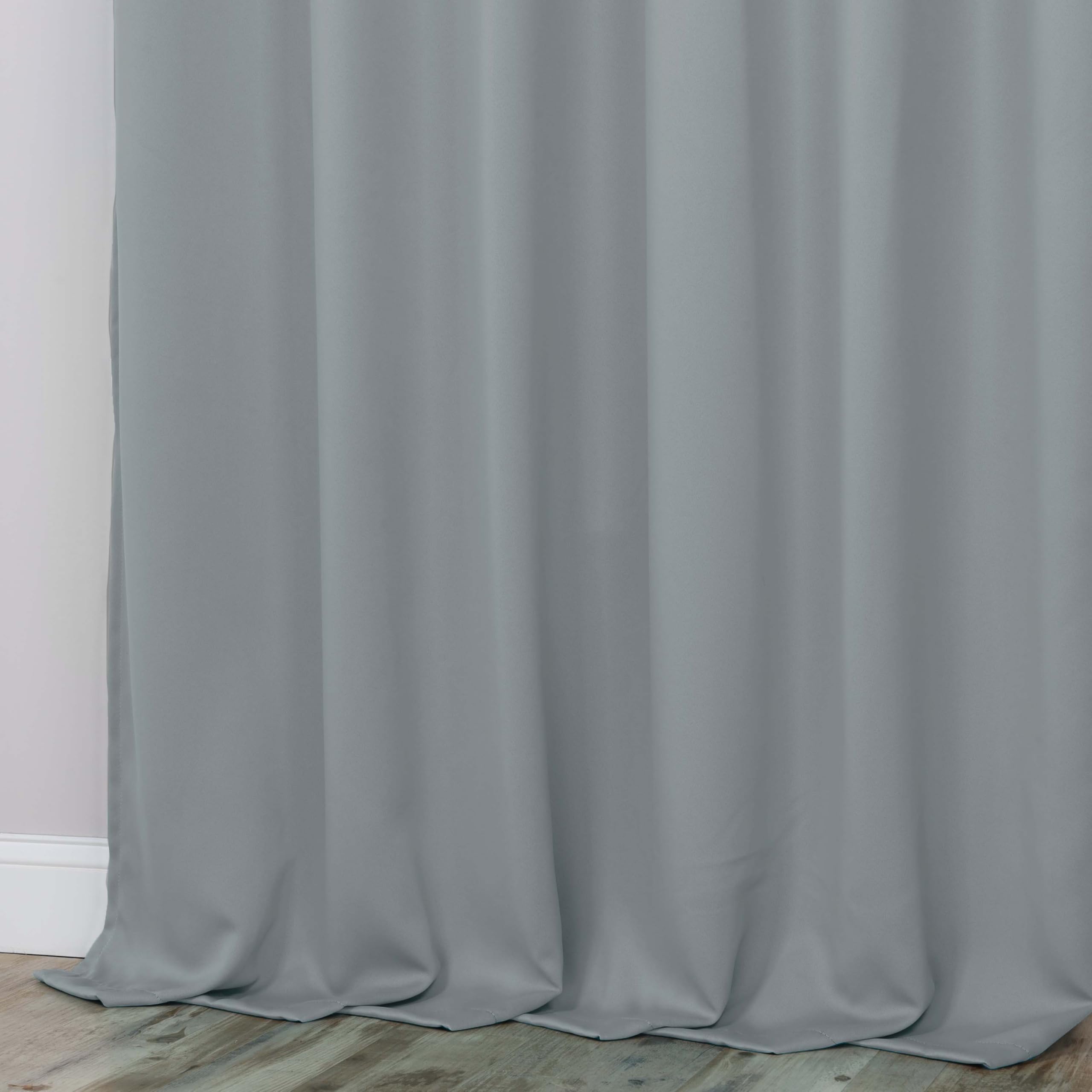 Superior Lot de 2 rideaux occultants thermiques pour chambre à coucher, cuisine, salon, 177,8 x 274,3 cm, bleu pierre