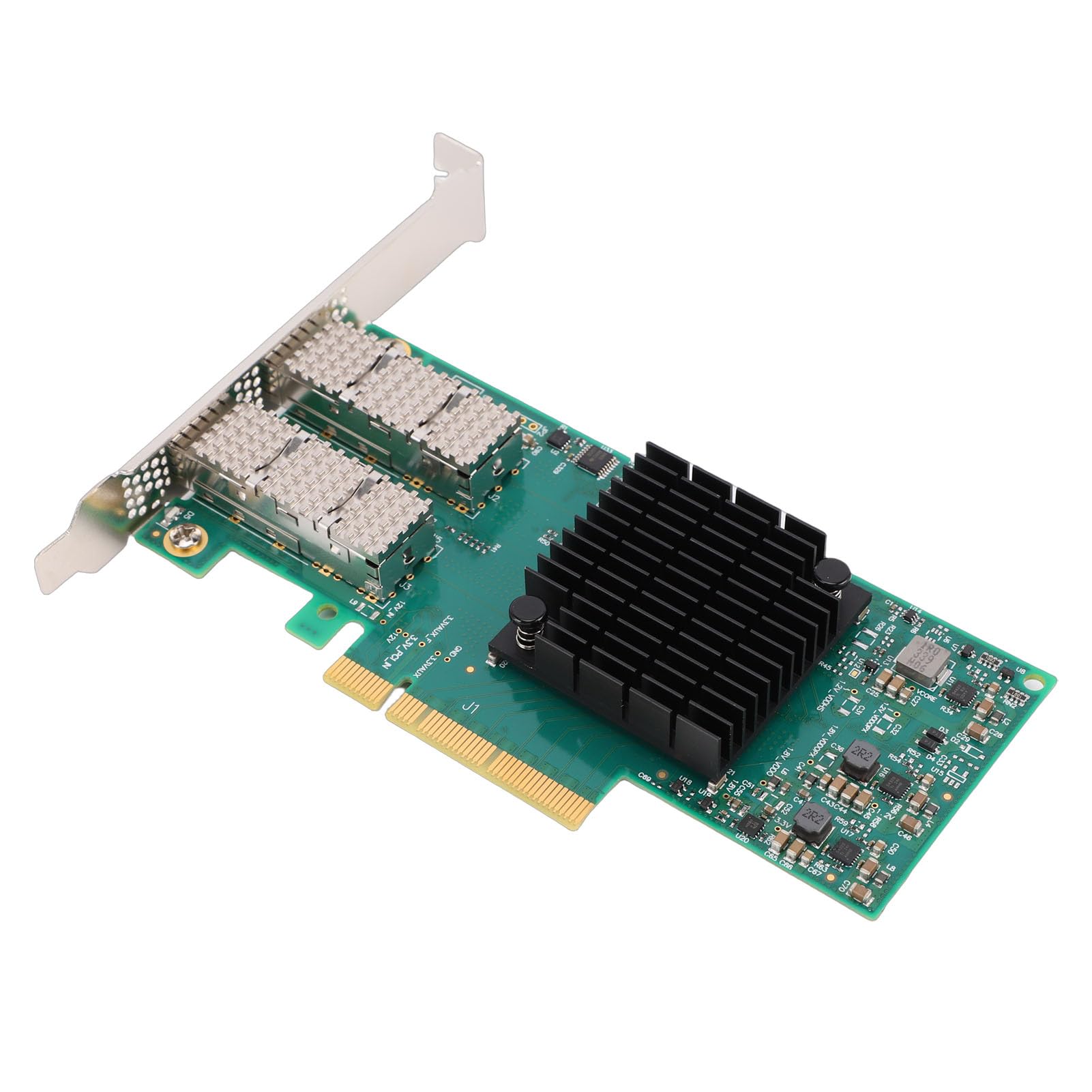 Sxhlseller Adattatore Ethernet PCIe X8 SFP28 a Doppia Porta 25G |Mellanox ConnectX-4, RDMA a Bassa Latenza, Scheda di Rete con Accelerazione Hardware per Server Data Center,