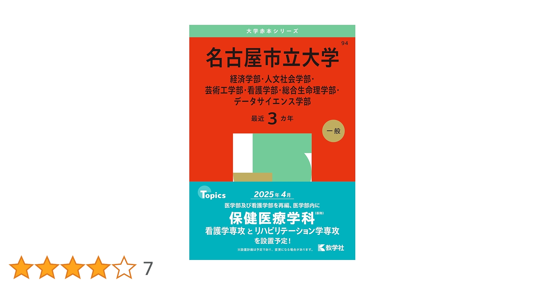 名古屋市立大学（経済学部・人文社会学部・芸術工学部・看護学部