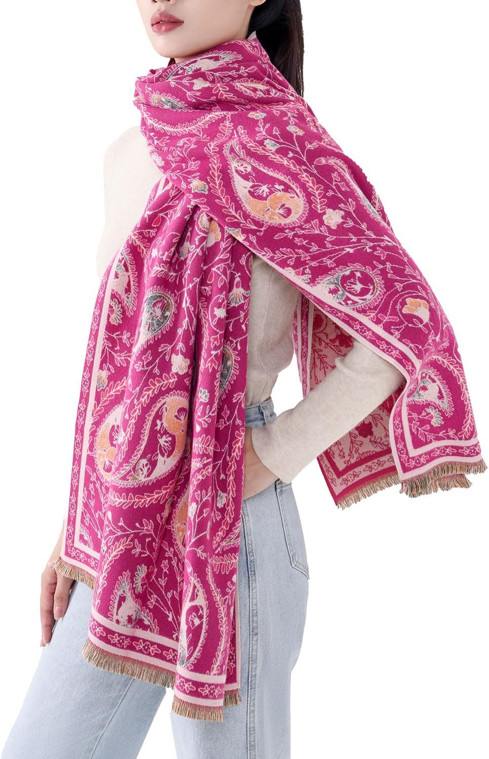 MELIFLUOS DESIGNED IN SPAIN Women's Fashion Scarves Long Shawl Cardigan Wrap Large Warm Long Scarves image 3