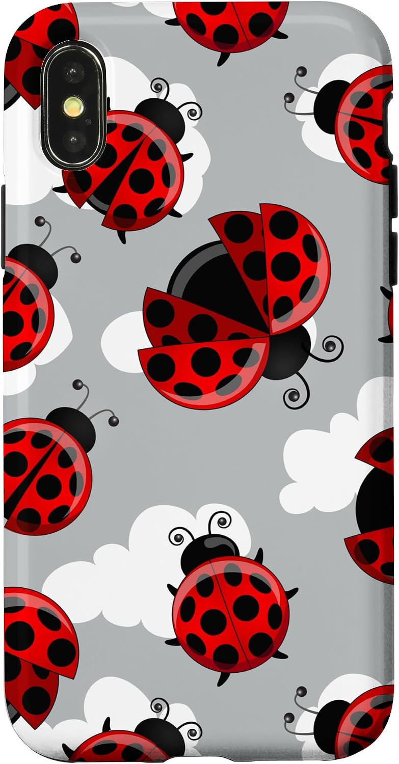 Black and Red Ladybug Pattern Case for iPhone 11 Pro Max