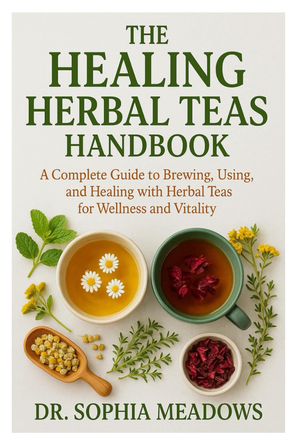 The Healing Herbal Teas Handbook: A Complete Guide to Brewing, Using, and Healing with Herbal Teas for Wellness and Vitality