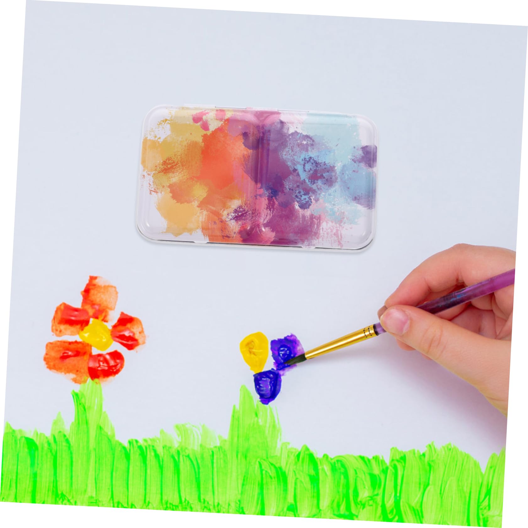 VILLCASE Lot De 3 Plateaux À Pigments pour Boîte À Peinture Artistique Boîte À Peinture Aquarelle Assiette À Peinture Pratique