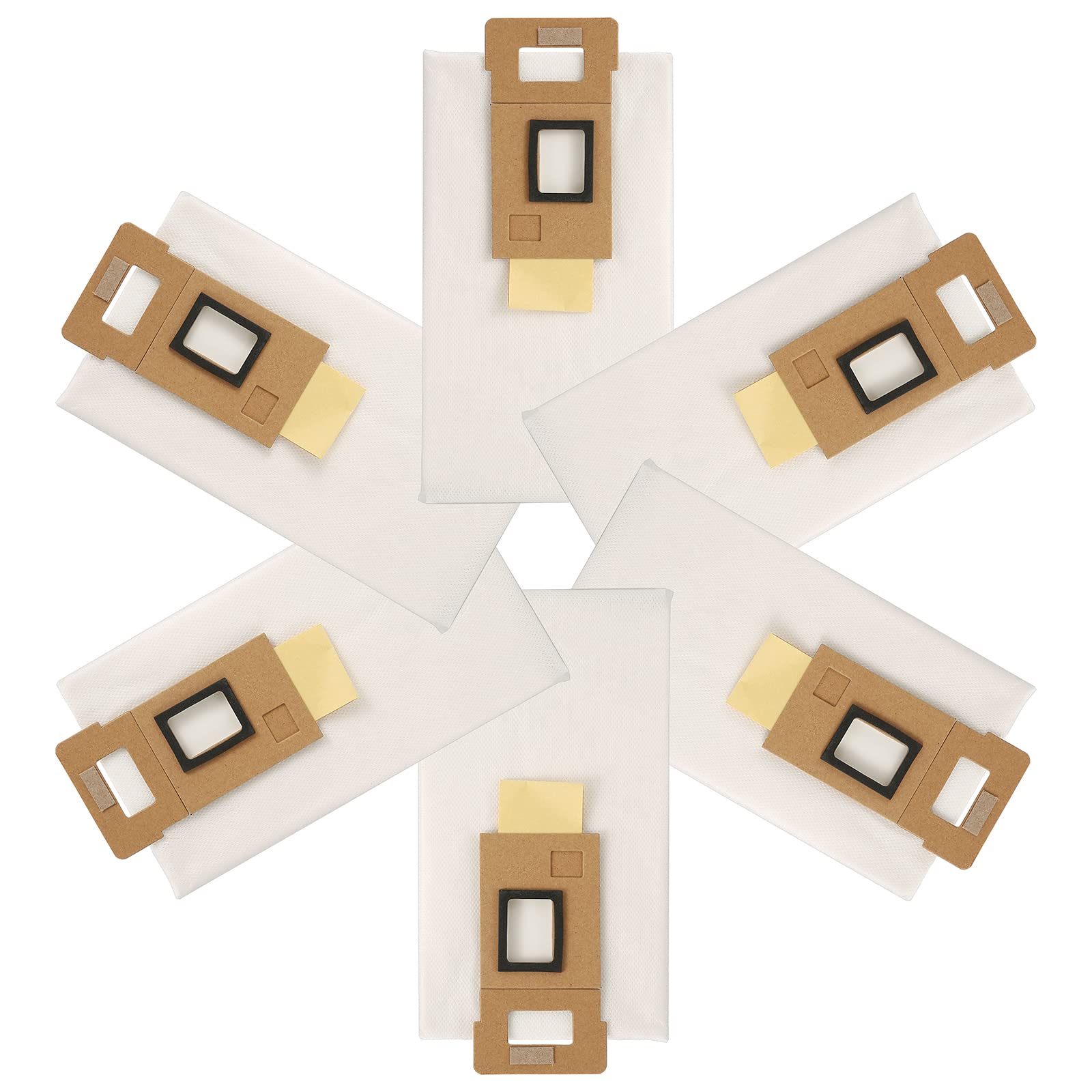 6 Pack Dust Bag for Roborock S7 Vacuum Cleaner Accessories Compatible with Roborock S7+ T7S T7 Plus Auto-Empty Dock 3L Large Capacity Vacuum bag