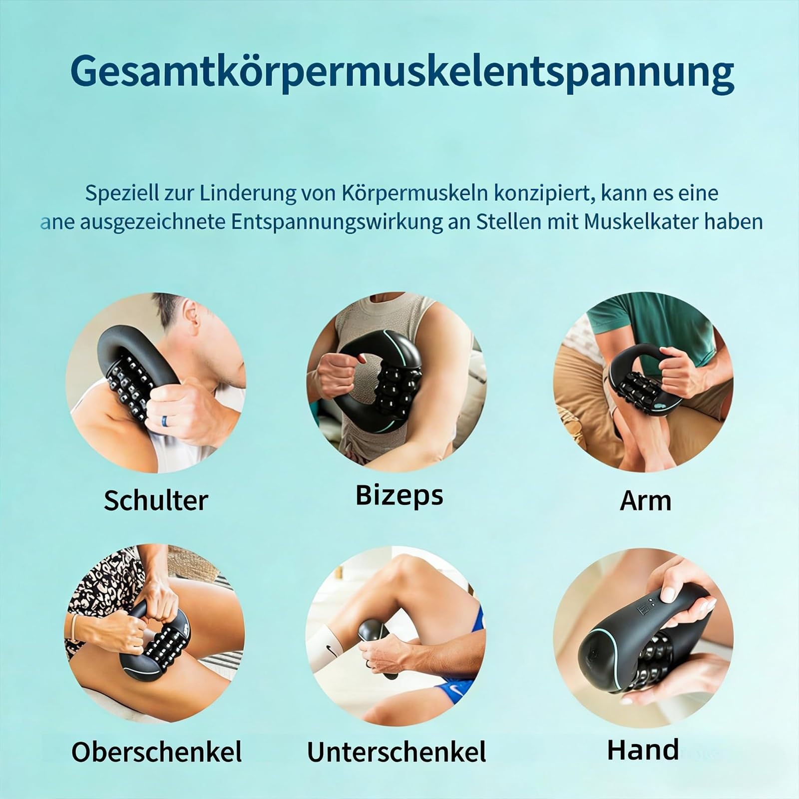 2026 Marvixor Massageroller, Marvixor Sculptroll, Elektrisches Handmassagegerät mit Rollen, Massageroller Elektrisch für Muskelentspannung, 3 Intensitätsstufen & 24 Massageknöpfen(1 Stück)