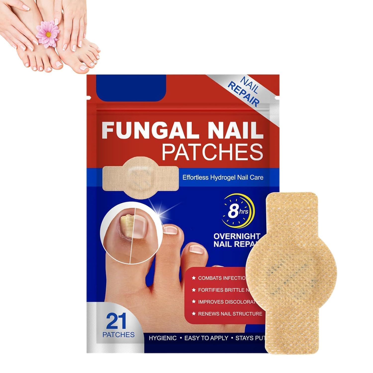 Kartikeya Fungal Nail Patches | Advanced Antifungal Nail Patch Treatment | Targets Nail Fungus at the Root | Easy-to-Use Toenail & Fingernail Care PACK OF 1-image-10