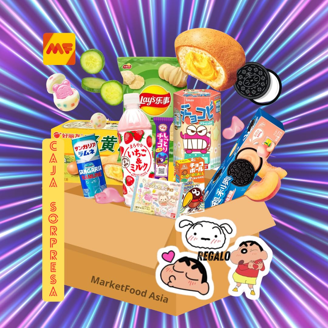 Leebox Caja sorpresa dulces asiáticos snacks con sorpresa san valentin amor japón corea k-pop 10pcs