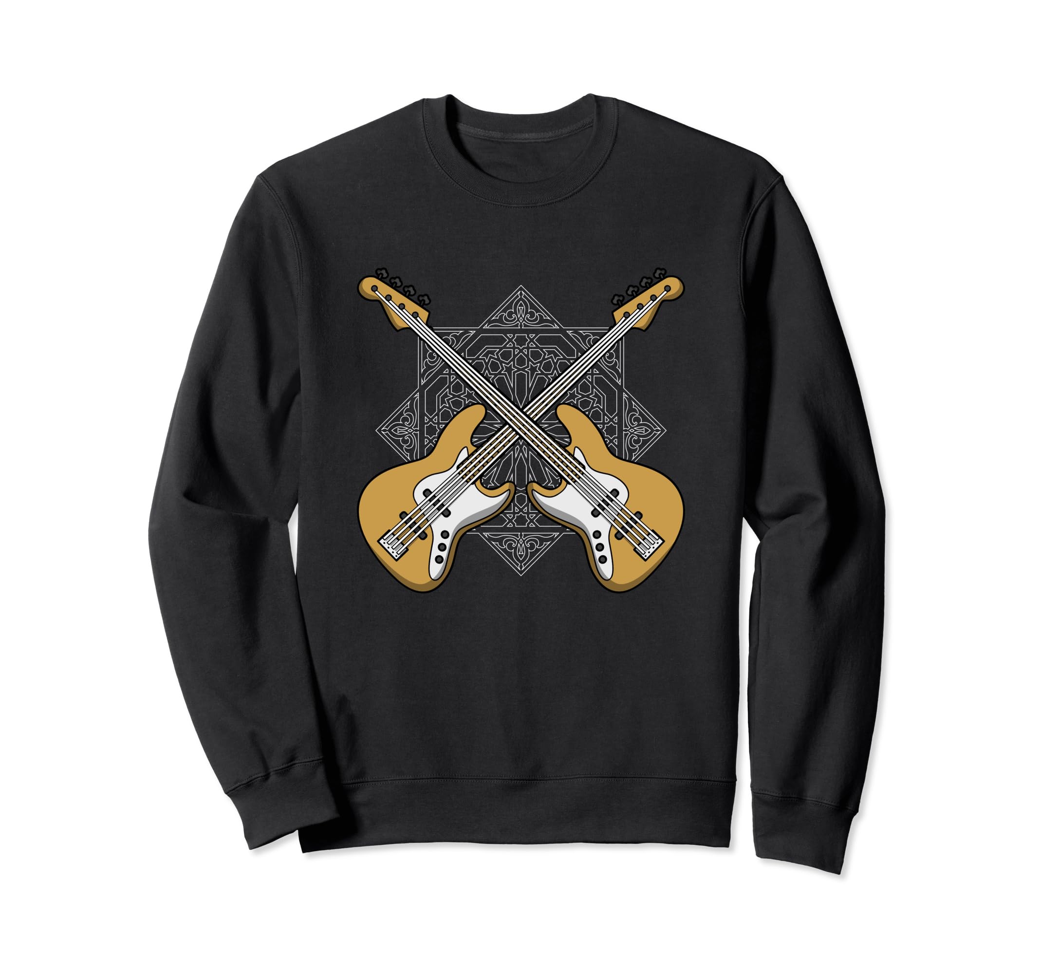 Bass Guitar - Bassist Bass Player Sweatshirt, Black