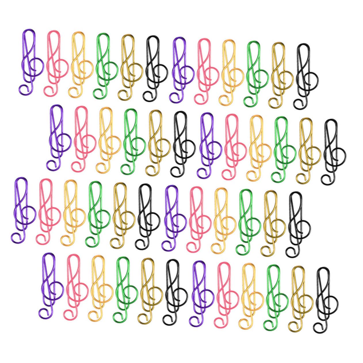 HOMSFOU 3 Ensembles Note Trombone Trombones De Forme Créative Petit Trombone Trombones Créatifs Trombones Pour Document Clips De Document Trombones De Bureau Le Fer 100 Pièces * 3