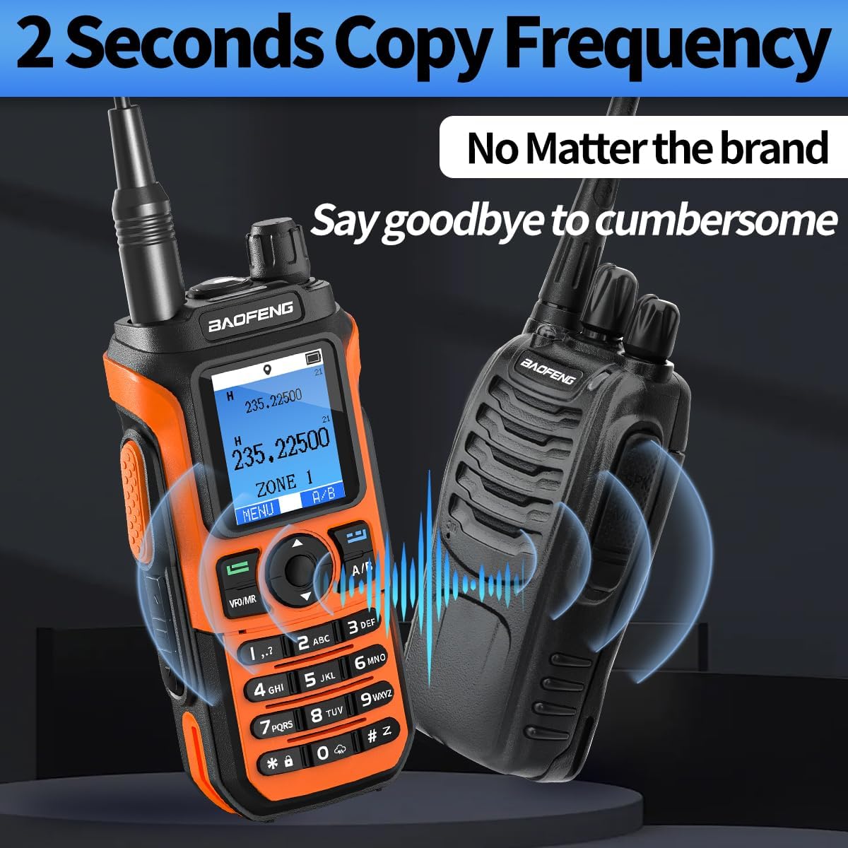BAOFENG UV-21 radio performing frequency copy