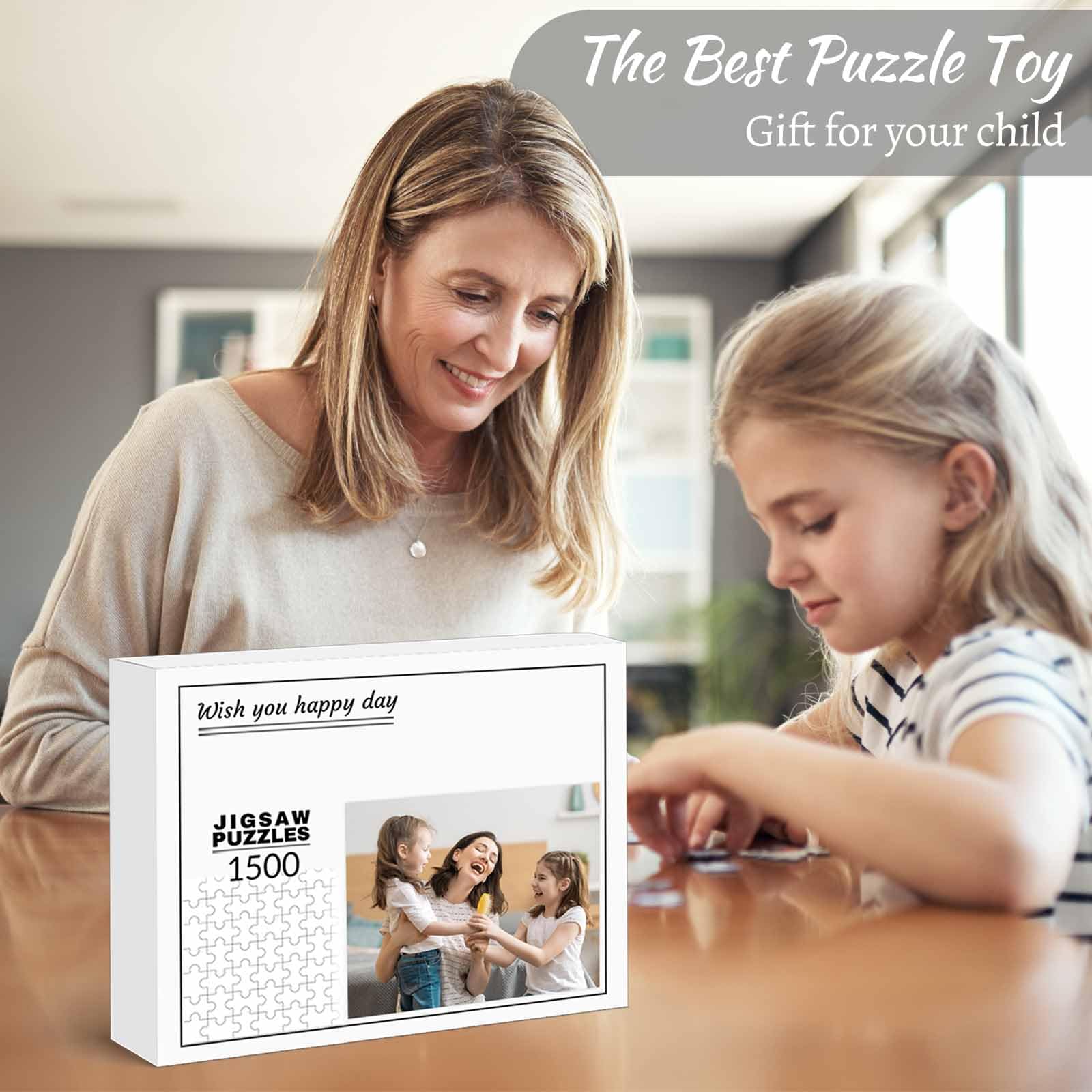Spersonalizowane puzzle ze zdjęciem 500/1000/1500/2000/3000 elementów, puzzle fotograficzne, spersonalizowany prezent