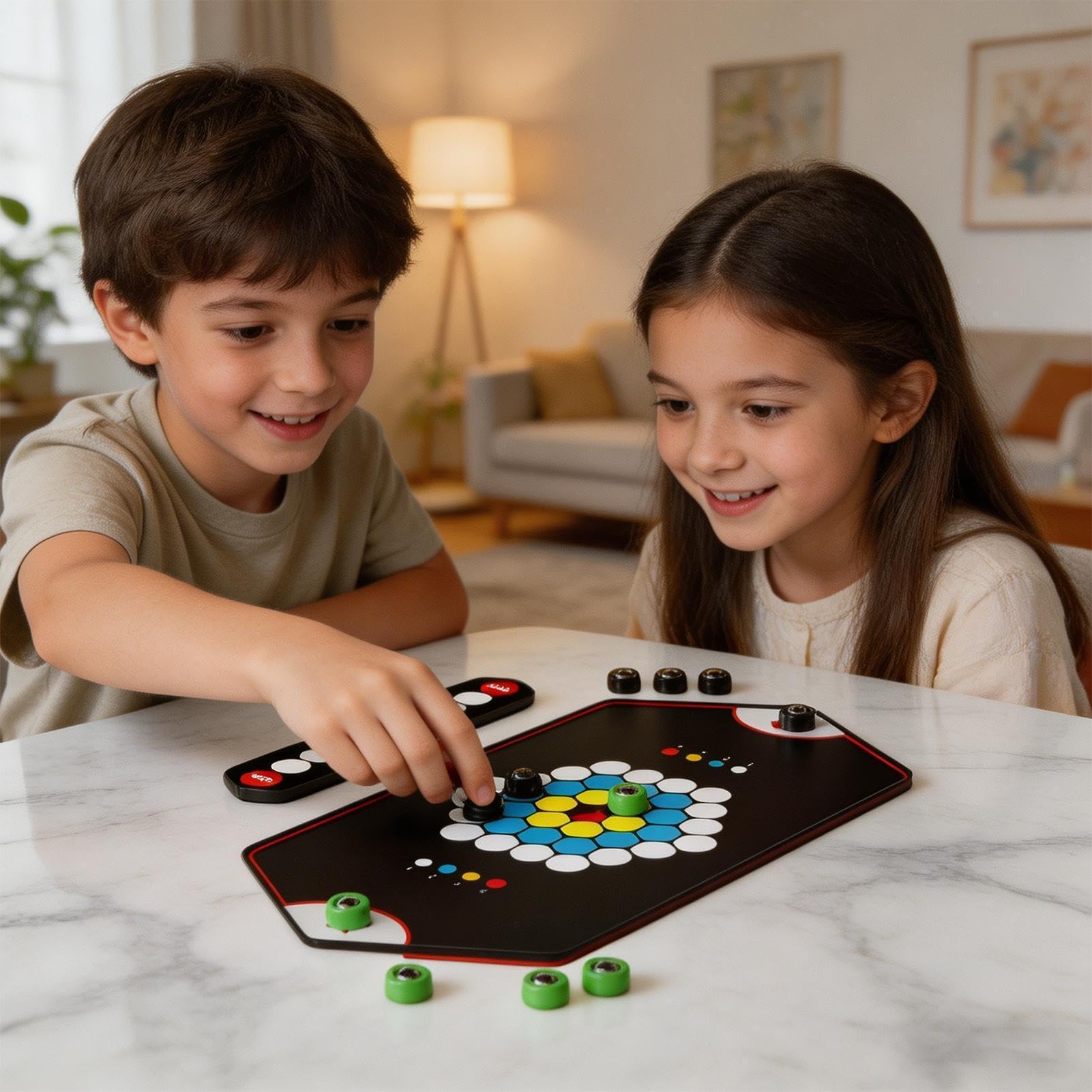 Magnetschachspiel Spannendes Strategiespiel | Interaktives Gesellschaftsspiel für Unterwegs, Tisch, Schule, Zuhause & Partys