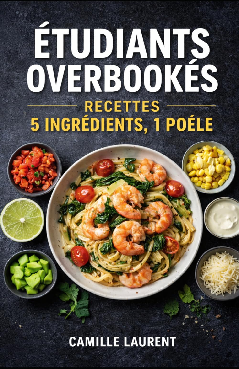 Étudiants Overbookés — Recettes 5 Ingrédients, 1 Poêle : 60 repas faciles, rapides et gourmands pour petits budgets: 60 recettes express à la poêle ... simples, peu d’ingrédients, peu de vaisselle.