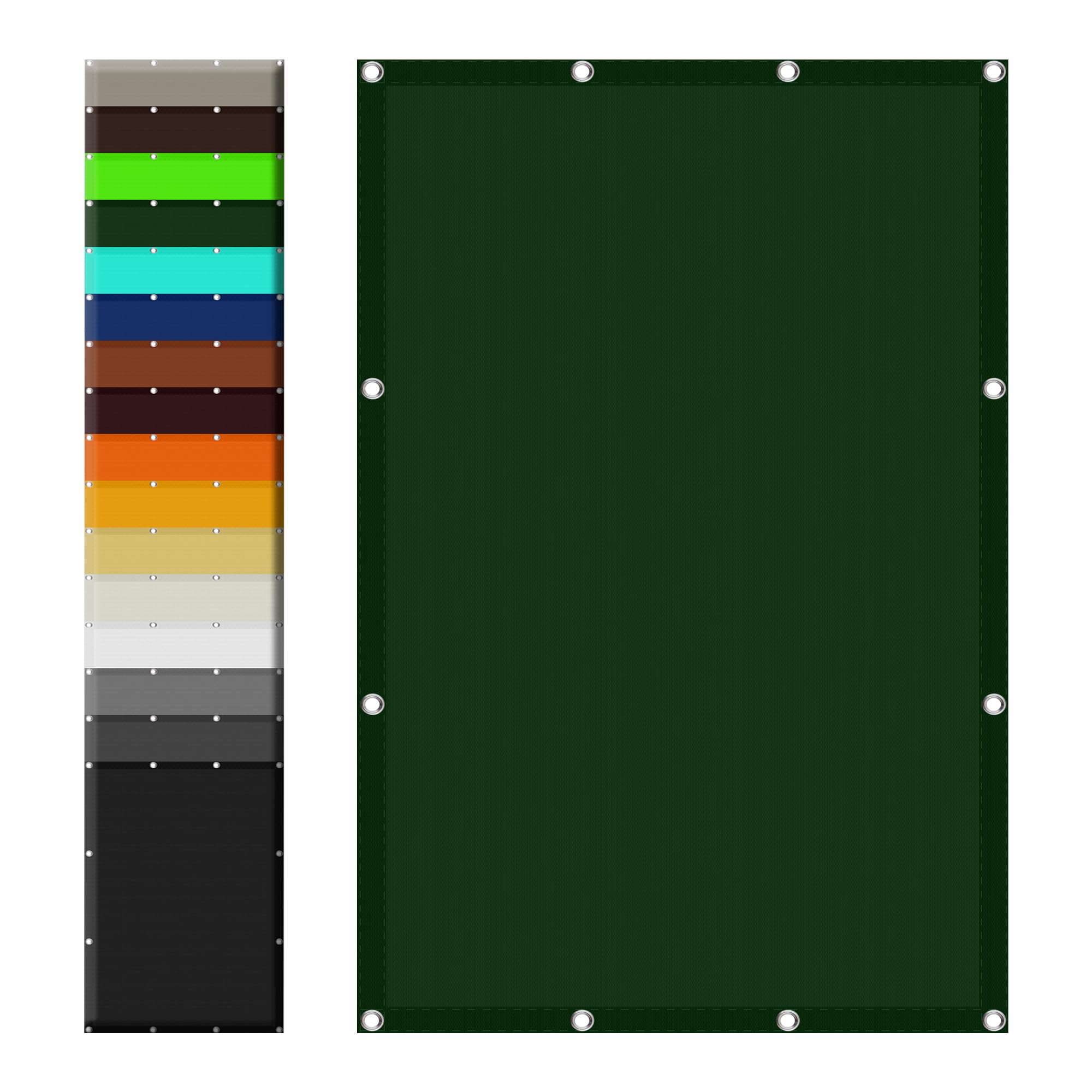 Voile d'ombrage pergola 2.2 x 2.5 m contre la chaleur du balcon avec fixations