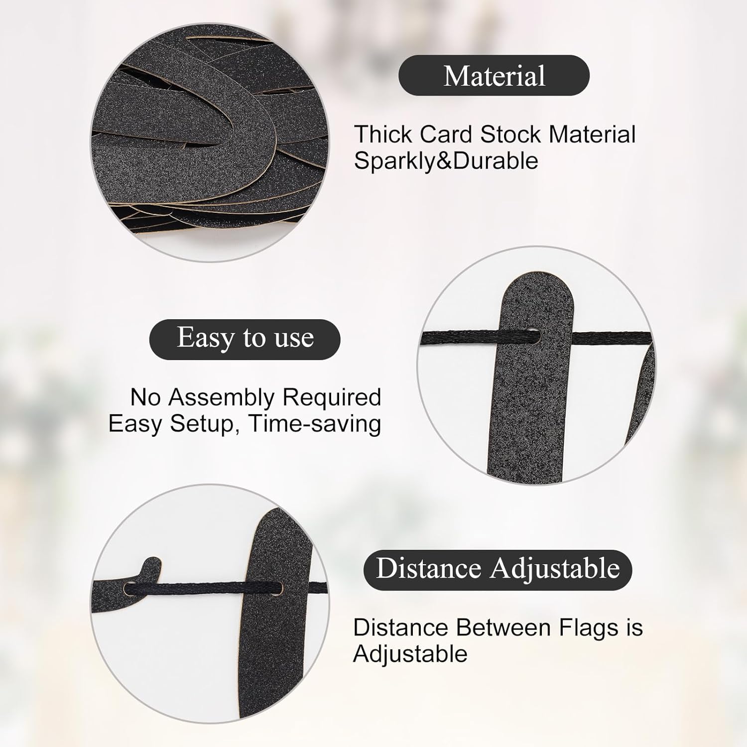 Pre-strung Go Shawty It's Your Birthday Banner for Women Hip Hop Theme Glitter Happy Birthday Banner Rap Theme Happy Birthday Sign for birthday Party Decorations Supplies (Black)