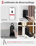 Populife Boite a Clef avec Empreinte Digitale, Smart Boite a Clefs securisee exterieur, Boite à Clé avec Accès à Distance Sans Fil pour Maison, Bureau et Agents Immobiliers, Fonctionne Hors Ligne - 3