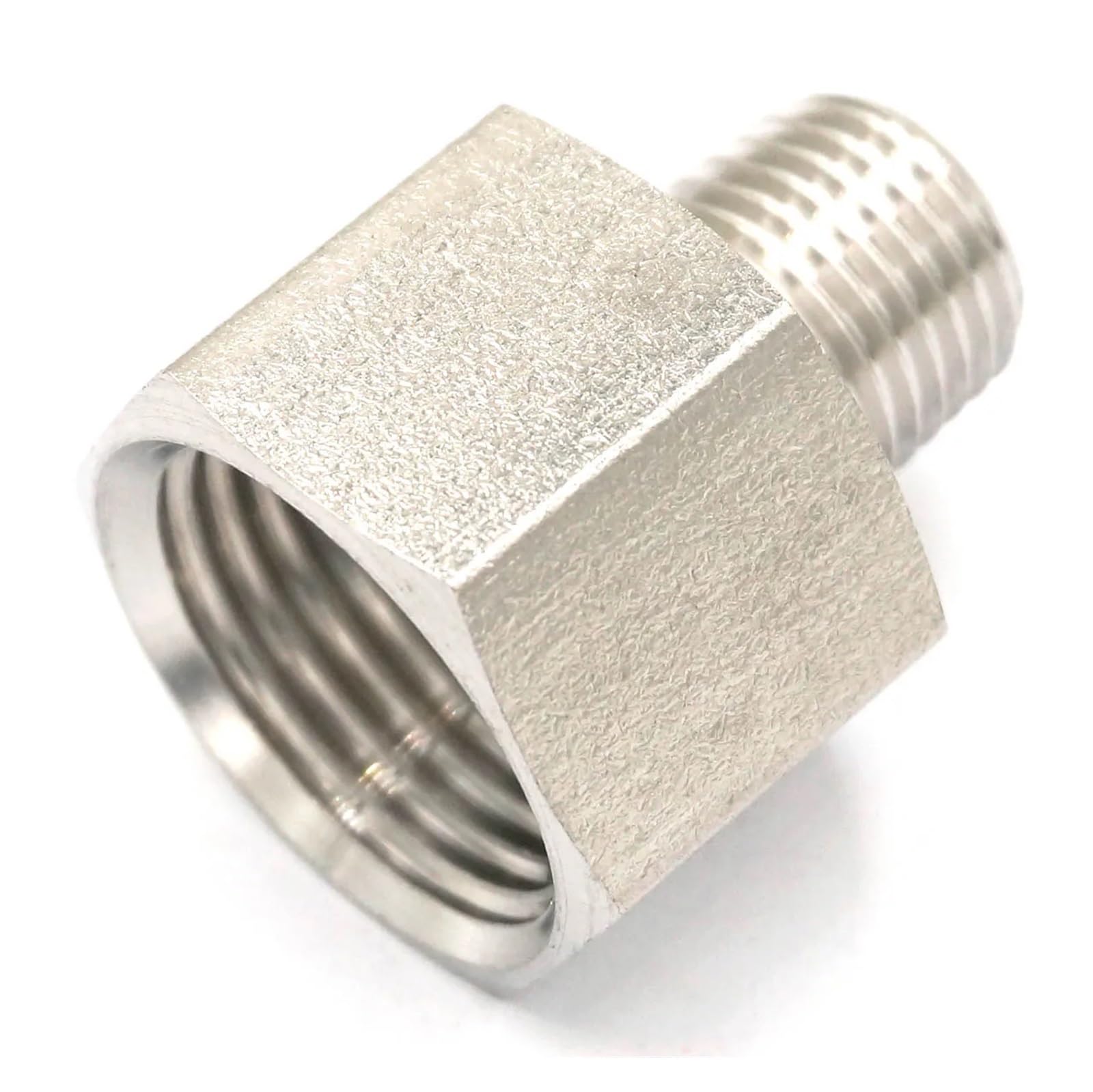 MQXFCZUX 1/2" BSPP Female to 1/4" BSPT Male Threaded 304 Stainless Steel Pipe Fitting Connector 250bar MQXFCZUX