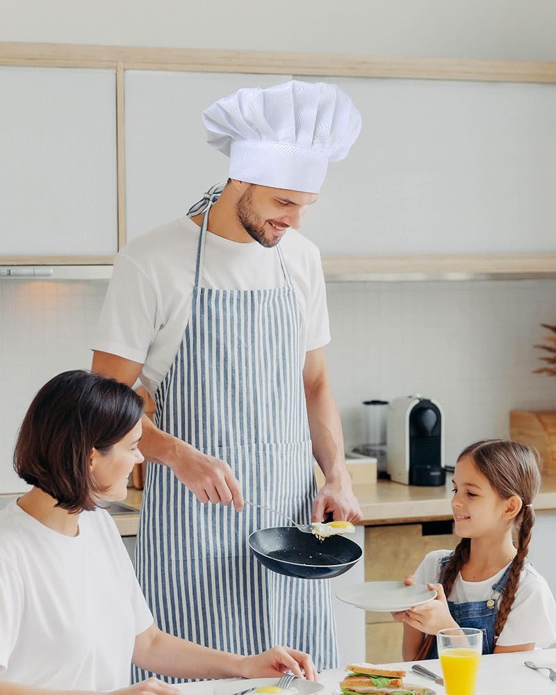 Geyoga 12 Pcs Chef Hat Adult Adjustable Elastic Tall Georgia - View #8
