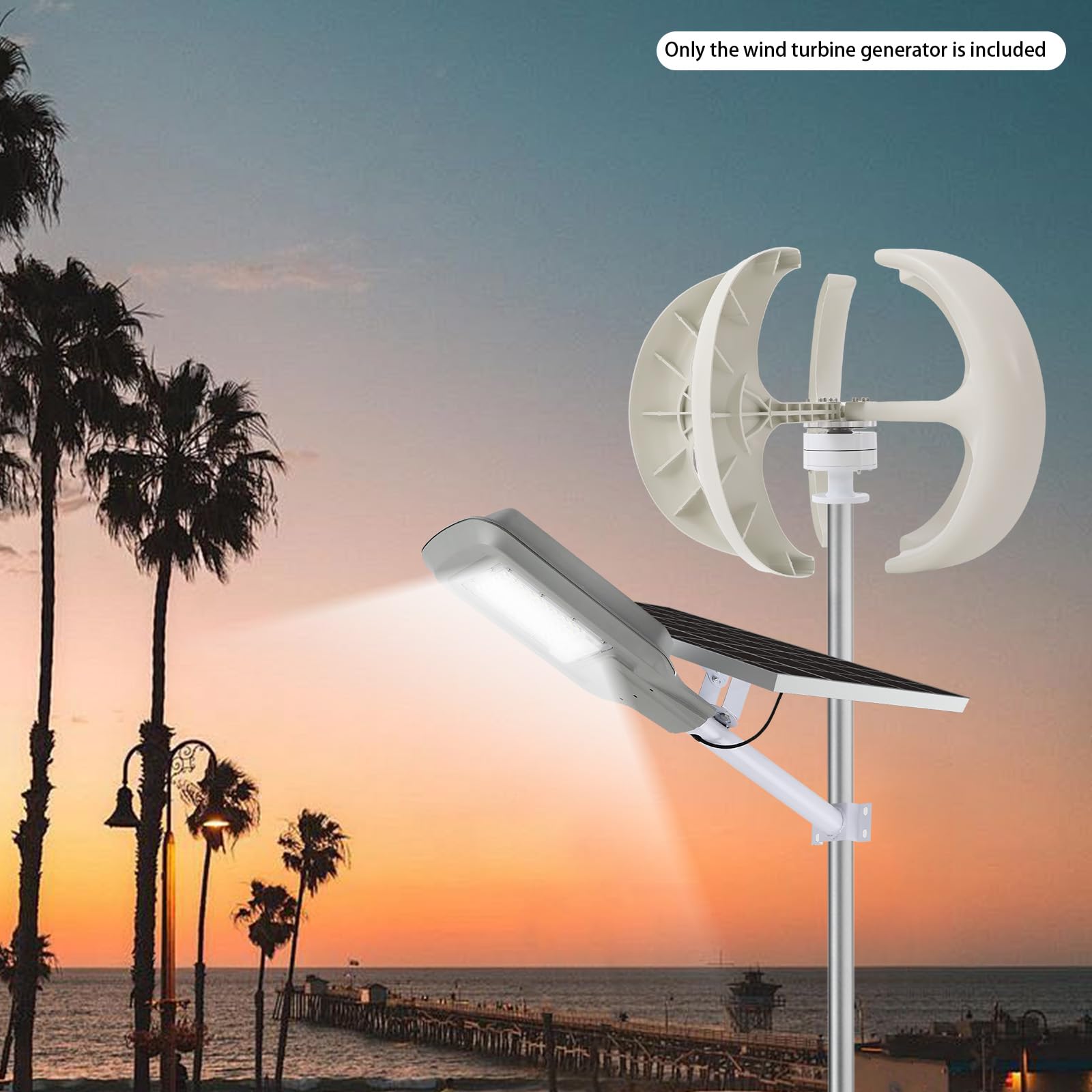 Windkraft Generator 600W, Vertikale Windturbine für Solar Systeme