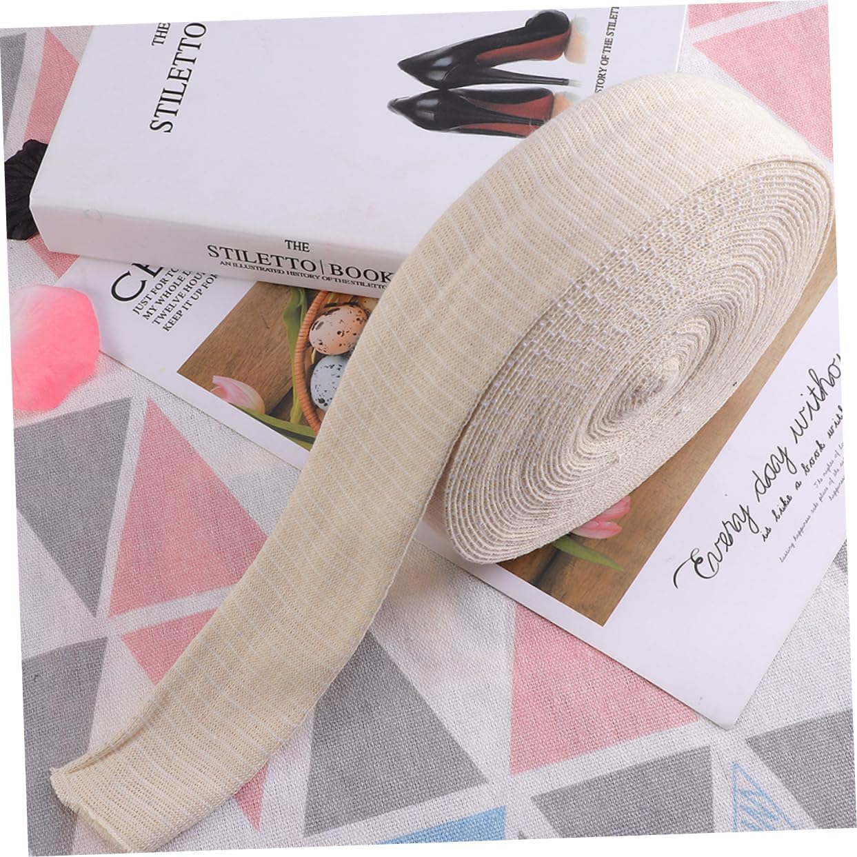 2rolls Cotton Tubular Stockinette Bandage High Elasticity Wrap for Skin Under Plaster Casts Comfortable and Washable for Use