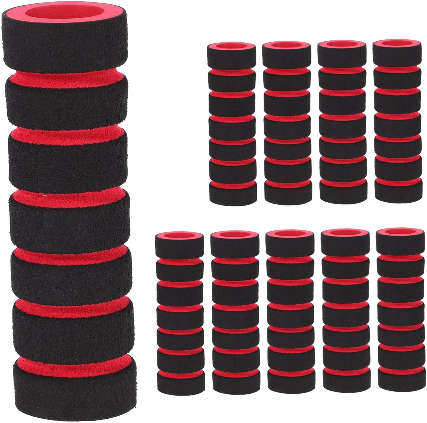 Luxshiny 10pcs Foam Roller Sleeves for Leg Exercise Machines Sponge Pads for Ab Training Equipment Comfortable Cushion Covers for Gym Workout Replacement Parts