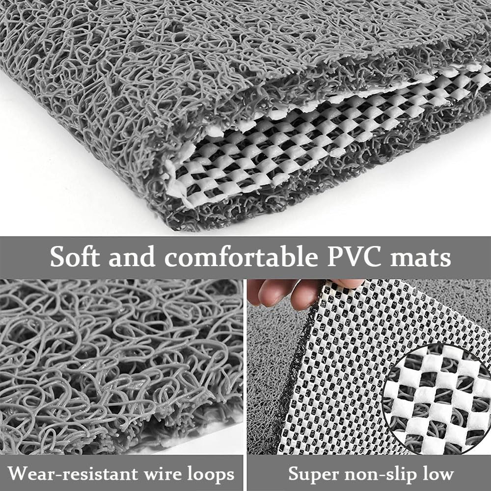 Tapis De Douche Carré Antidérapant En Luffa Pour Cabine De Douche à L