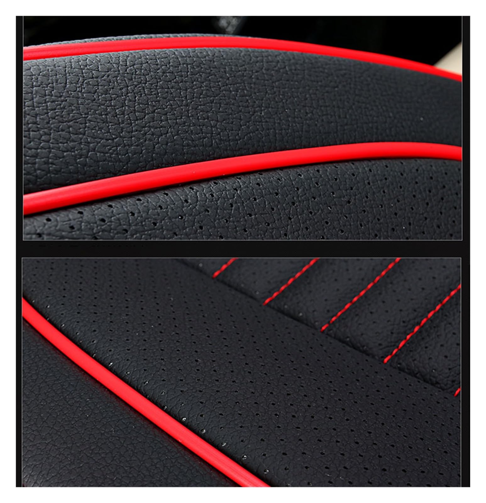 Housse De Siège Auto Avant Universelle Pour Mercedes - Cuir PU + Charbon De Bambou - Noir - Protection Imperméable - 13